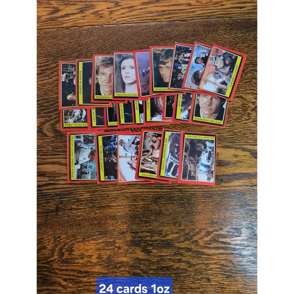 Vintage 1983 Topps Star Wars Return of the Jedi Red Border Trading Cards Lot 24 - Picture 1 of 6
